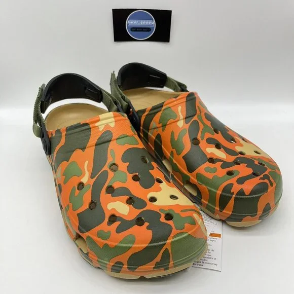CROCS Shoes Crocs Classic All Terrain Camo Slipon Clog Orange